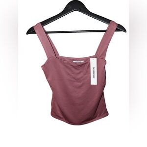 NWT The Workshop Mauve Wide Strap Structured Tank Top